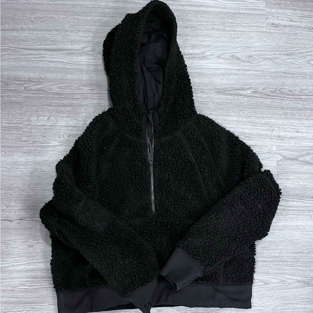 Lululemon wool oversized Sherpa half zip M/L